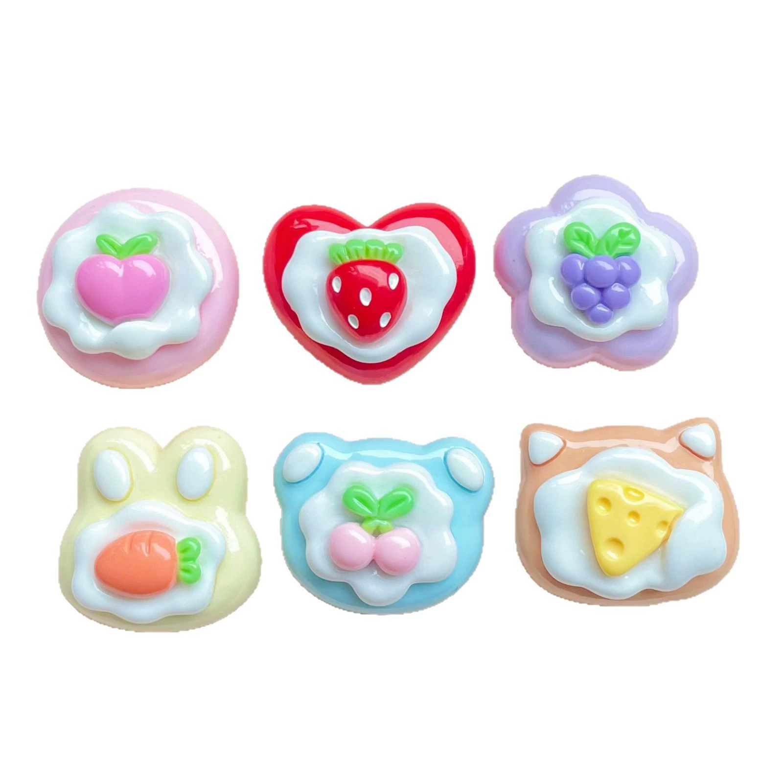 Cream children's phone case handmade, hair accessory