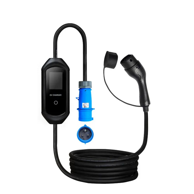 新能源电动汽车7KW充电器枪家用随车便携式免接地线16A/32A