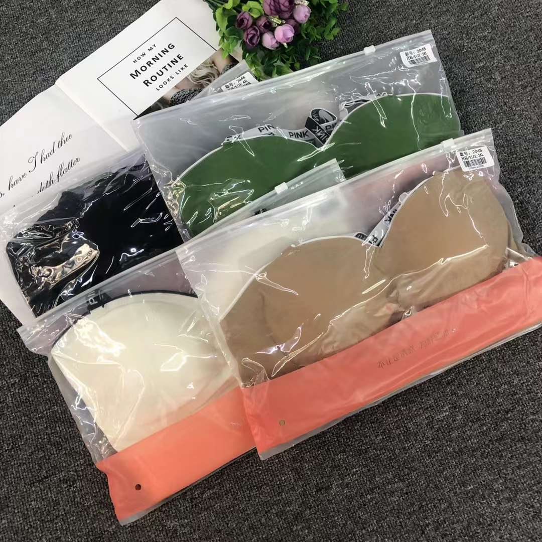 Nuevo brillante de verano sin marcas cómodas tazas ropa interior sexy desnuda sensación de bra invisible contra el pecho bra anti-caída