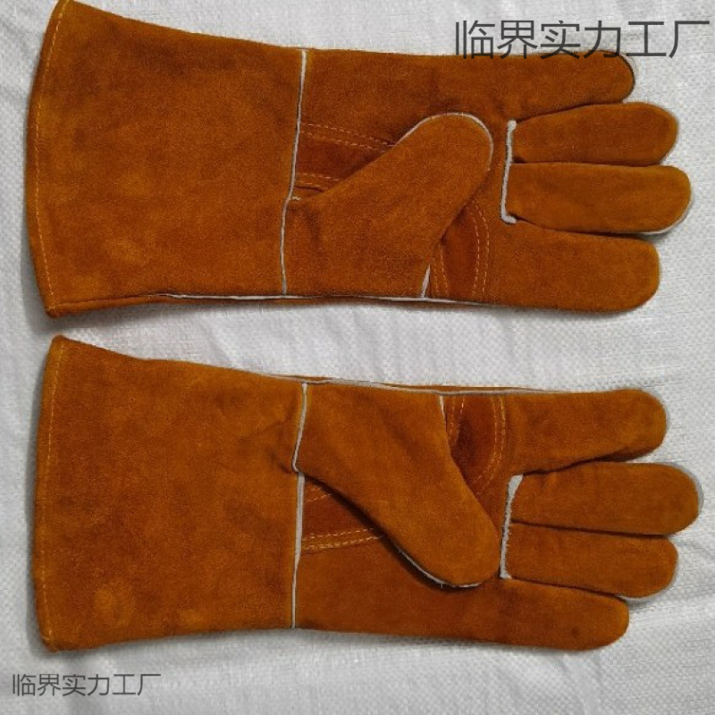 厂家批发焊工手套焊工皮质劳保手套焊工手套焊工劳保手套烧焊防割