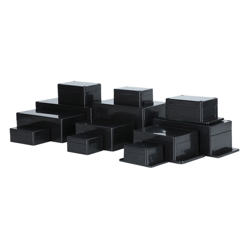 Черный пластиковый источник питания крытый и открытый водонепроницаемый ящик Мониторинг безопасности Водонепроницаемая коробка электронный переключатель кнопка ответвления распределительная коробка