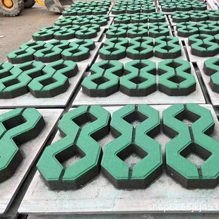 Lukang planting grass brick source factory straight hair strength C25 above color optional parking lawn brick