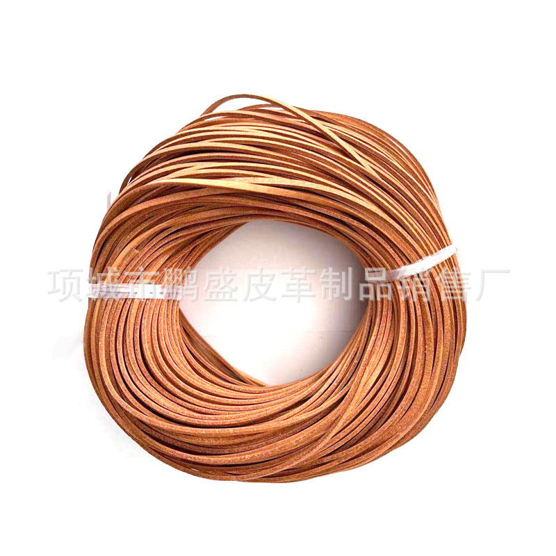 Cowhide Rope Square Cowhide Rope Multi-color Multi-specification Price Excellent Quality Assurance Italian Cattle Leather Cutting
