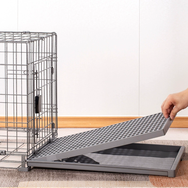 Клетка для собак, заводская цена, нижняя сетка, разделение, многоразмерная большая и средняя собака, толстая складная клетка для домашних животных, производитель с боковой дверью