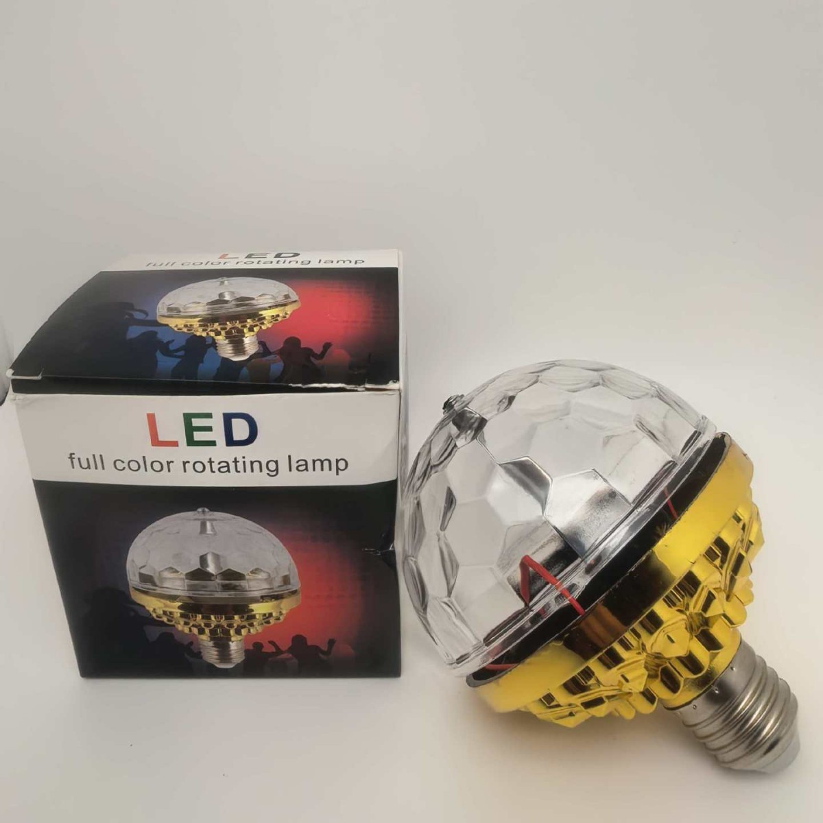 LED colorido BOLA MÁGICA bombilla E27 colorido KTV barra de oro BOLA MÁGICA luz de la etapa lámpara de luz giratoria luz intermitente láser