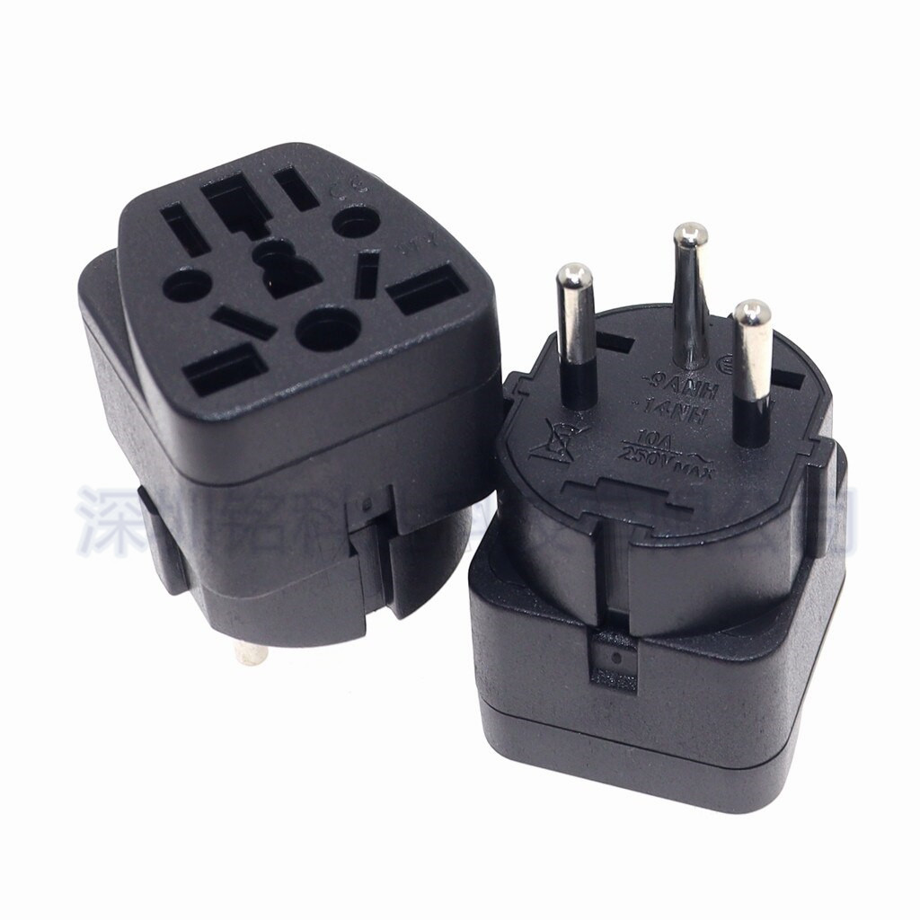 旅游转换插头转换器插座嵌入式以色列3脚出国旅行出差插头WY-14-1