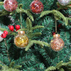 Christmas ball transparent PET silk grass Decoration Christmas tree ornaments pendant props 4pcs box