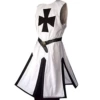 White and black [No leather belt] sleeveless