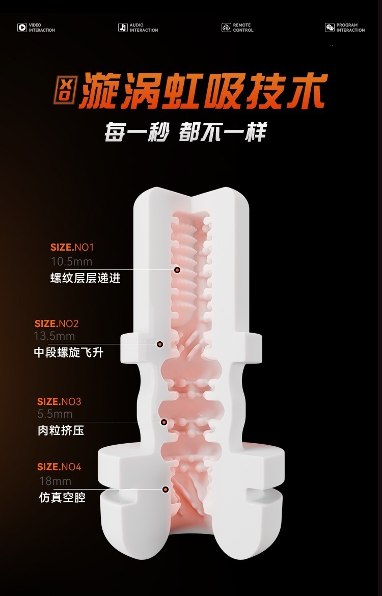 GALAKU Cyber Gravity Telescopic Masturbator with Smart App Remote Control, Rechargeable — detail image 21