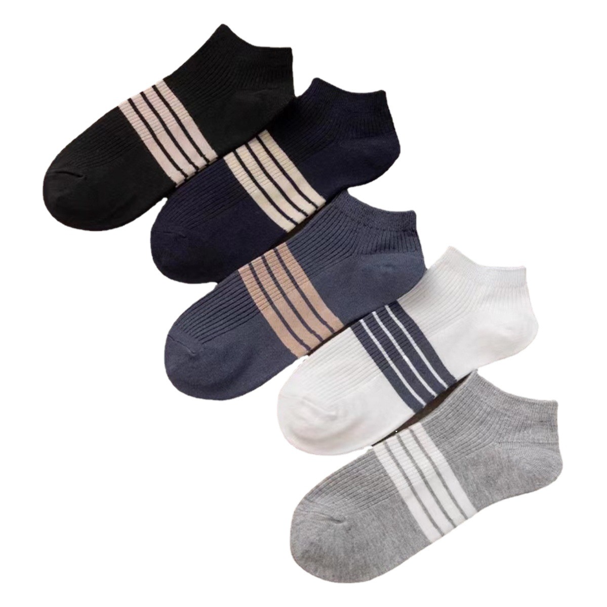 Zhuji calcetines de primavera y verano para hombres negocios de moda tubo corto poliéster algodón calcetines de hombre calcetines de tobillo fábrica al por mayor