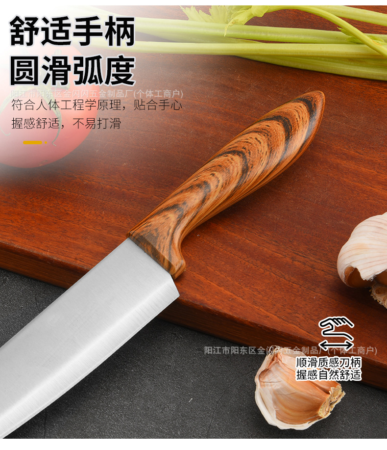 外贸新款厨房刀具套装九件套带旋转收纳座不锈钢菜刀厨师刀具套装