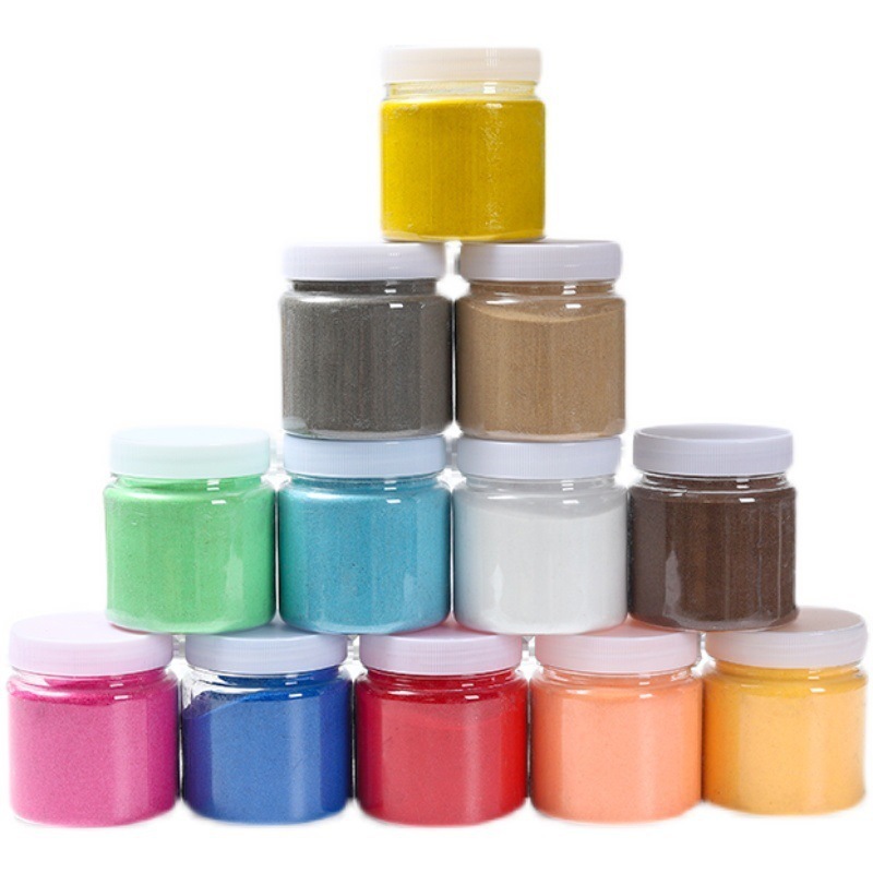 120 malla jardín de infantes color arena material fino deseo arena diy juego hecho a mano arena pintura de arena pintura de botella de arena arena color arena