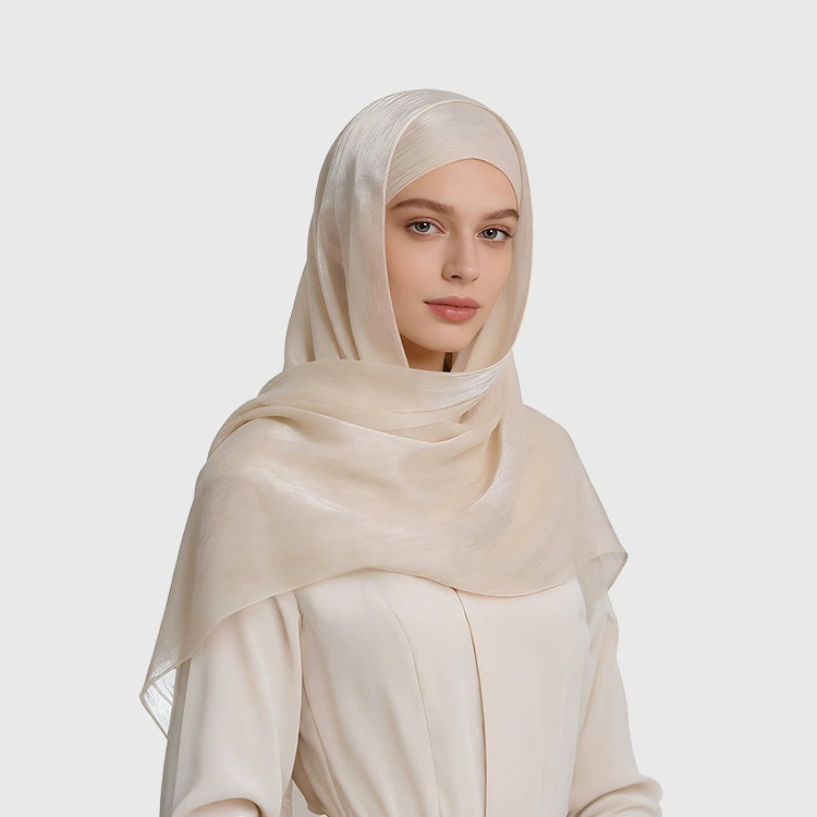 Шарф-платок из креп-шелка 2025 года, тонкий, дышащий, оптом, для женщин, в стиле малайзийских и арабских платков