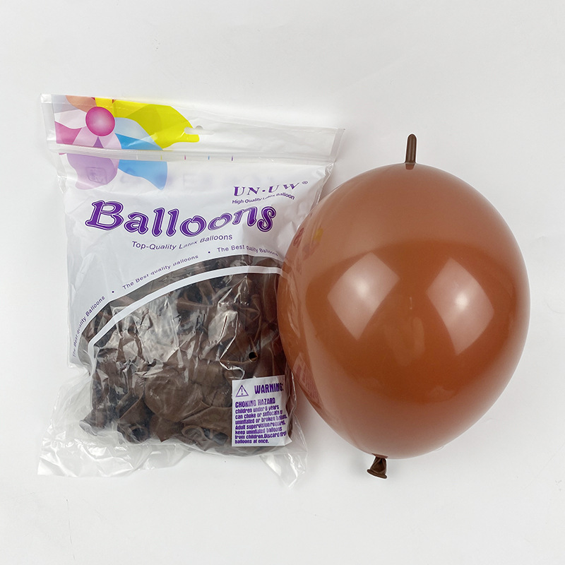 Globos con Cola de 10 Pulgadas para Fiestas, Color Sólido