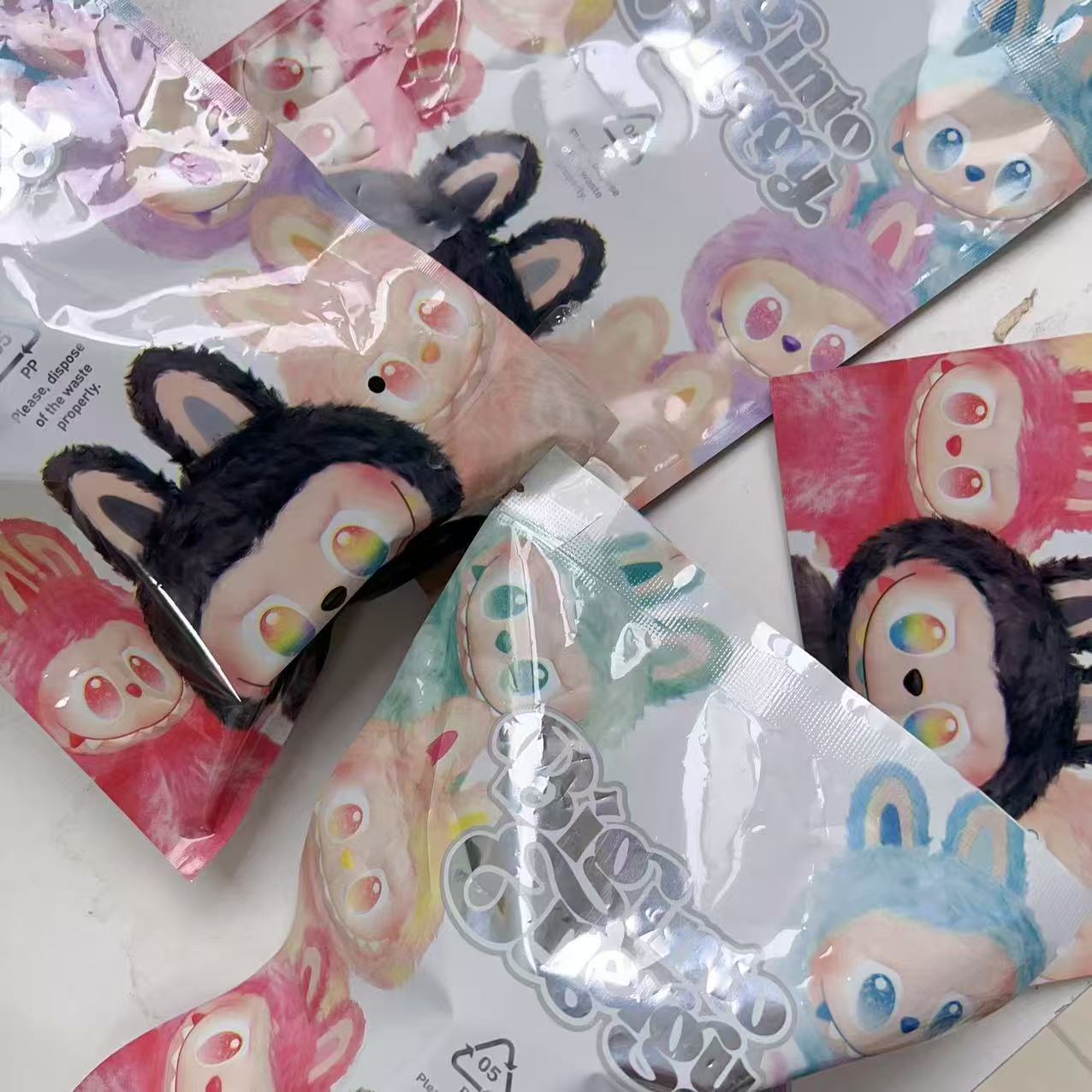 플록드 래브 천 [블라인드백]