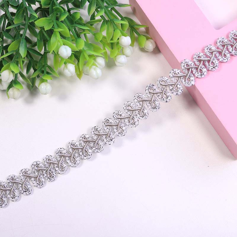 Spot 1.2cm color oro y plata accesorios de encaje accesorios de ropa 32 colores ciempiés borde de espigan encaje