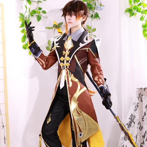 Original God of Fog cosplay costume Morax Zhongli two-dimensional game animation high-end version Zhongli cos suit