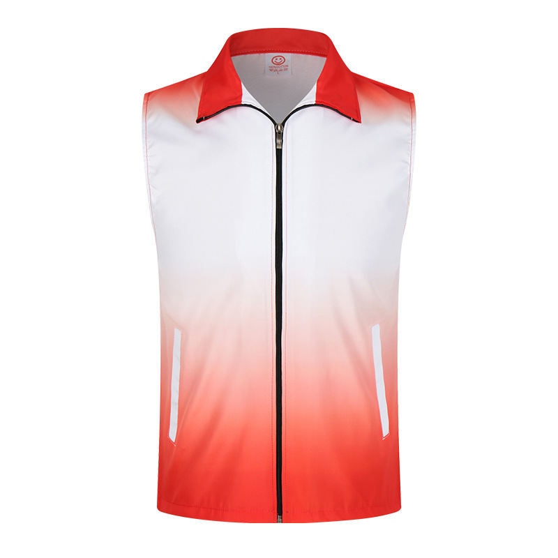 Sports and Leisure Spring and Autumn Quick-Release Zipper Men's Vest Volunteer Vest Golf Vest Casual Vest