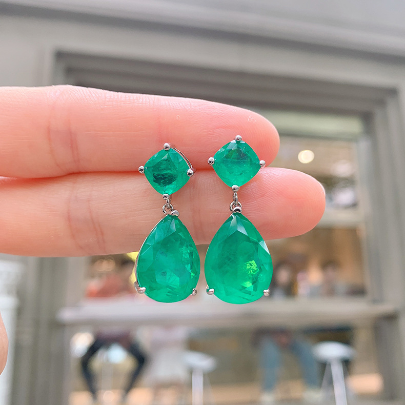 8g Weight Drop Earrings Classification 1 Pair Quantity Birthday Occasion Artificial Gemstones Material Geometric Pattern Women'S Gender Retro Style Retro Geometric Artificial Gemstones Women's Drop Earrings 1 Pair 无