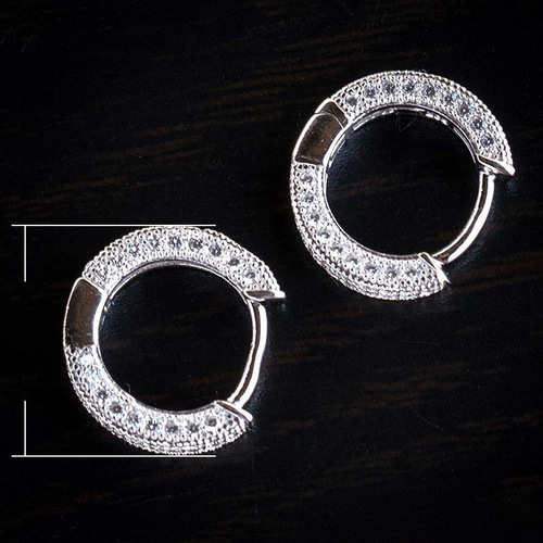 Cao suitable for Europe and America accessories wholesale fashion light luxury full zirconium micro inlaid ear studs female cross-border e-commerce ear jewelry hot sale 
