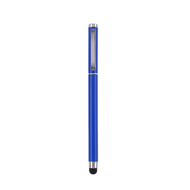 Pluma metálica neutra personalizada de escritura de pantalla táctil de escritura de doble propósito pluma de pluma se puede imprimir logotipo