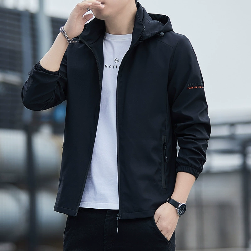 Мужские красивые дикие съемные шляпы куртка куртка 2024 весна и осень тренд на открытом воздухе ветровка повседневная одежда