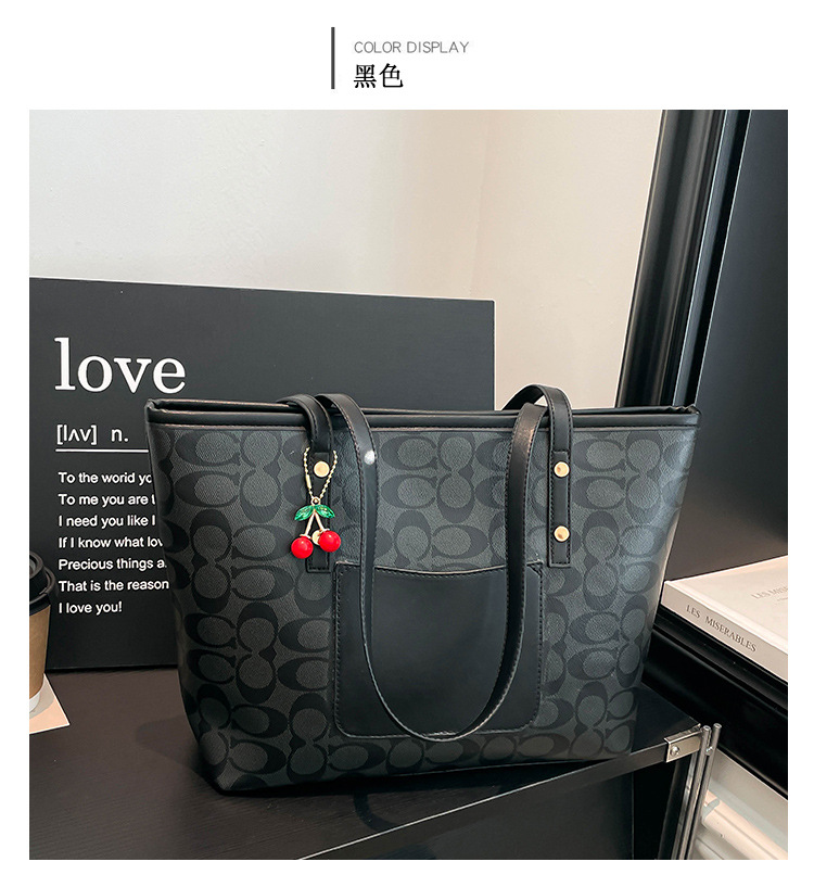 Classic Zipper Tote Bag, Daily Commute Shoulder Handbag, Large Capacity, Multiple Colors Available