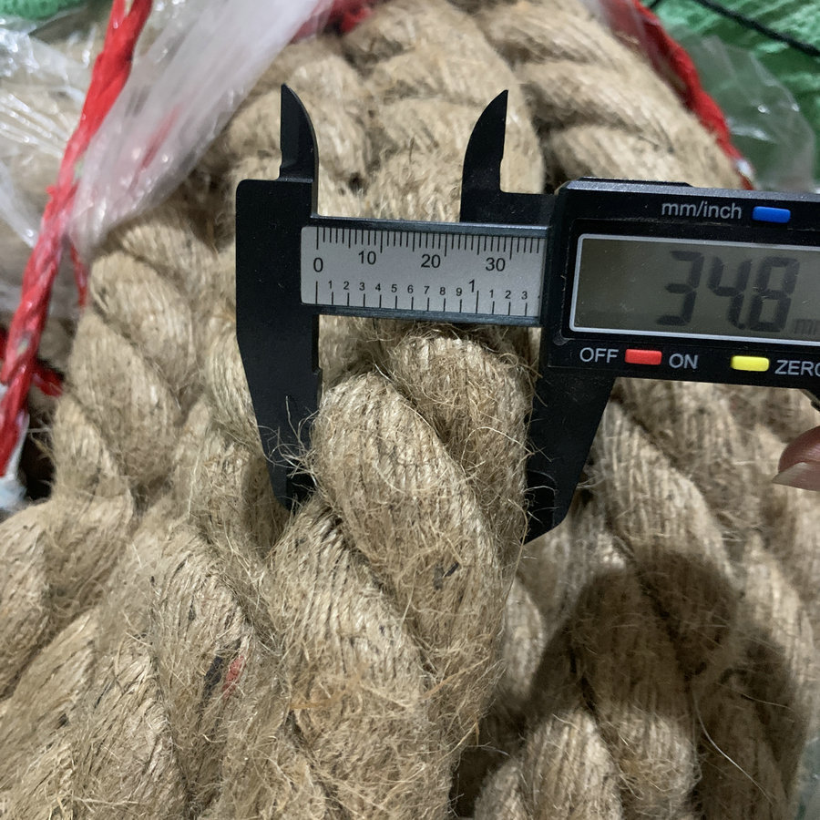 广州永牌绳网公司编织批发零售麻绳|三股黄麻绳|防滑耐磨剑麻绳