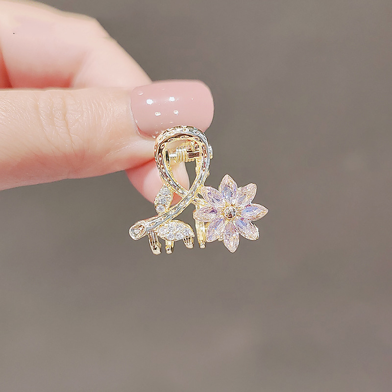 Korean Style Ins Style Diamond Cute Rabbit Ear Hair Clip Bangs Clip Girl Pink Imitation Crystal Small Hair Clip Hair Accessories