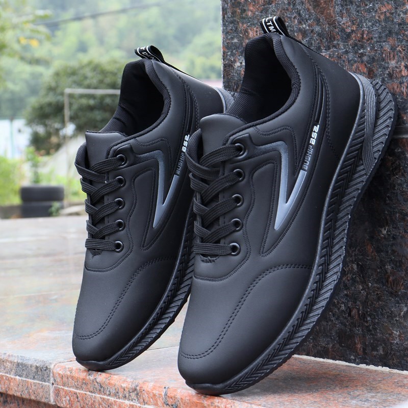 Cross-border Fall/Winter fleece-lined Men's Cotton Shoes Thickened Warm Non-slip Sports Cotton Boots Flat Casual Waterproof Breathable Men's Shoes
