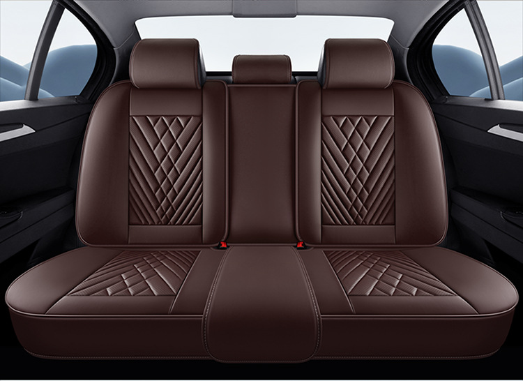 2026 Cross-Border New Product Car Seat Cushion 3D Full-Cover Stereo Napa Leather Seat Cover Lumbar Cushion Universal Seat Cushion for All Seasons
