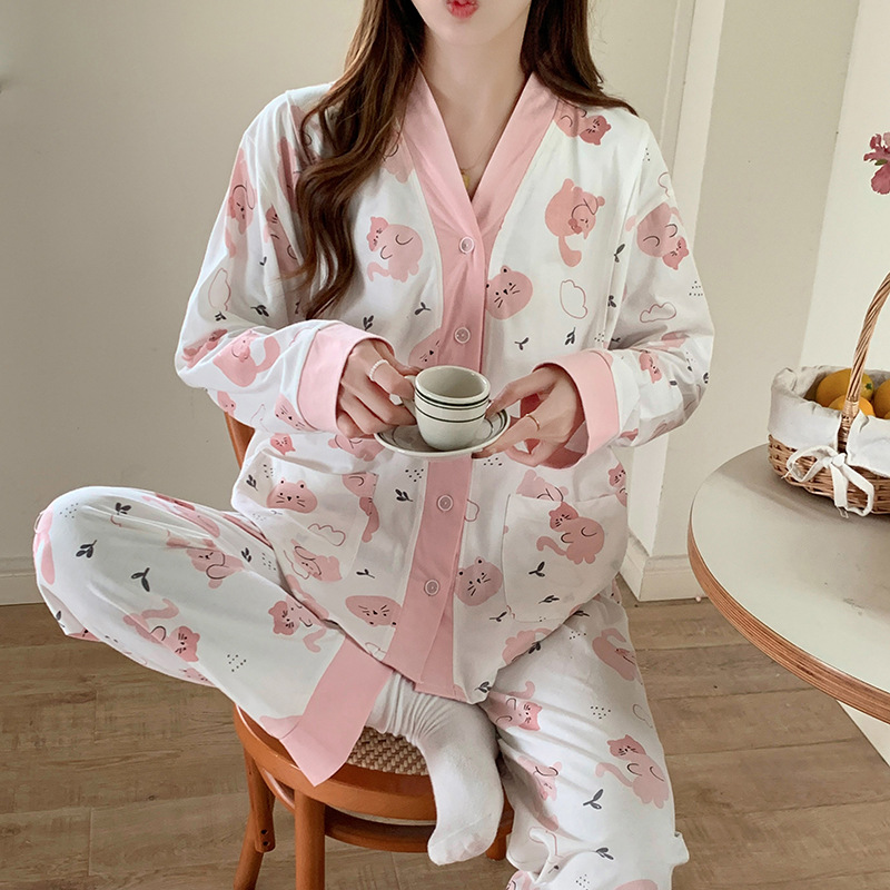 HY-2238#V 칼라 핑크 고양이