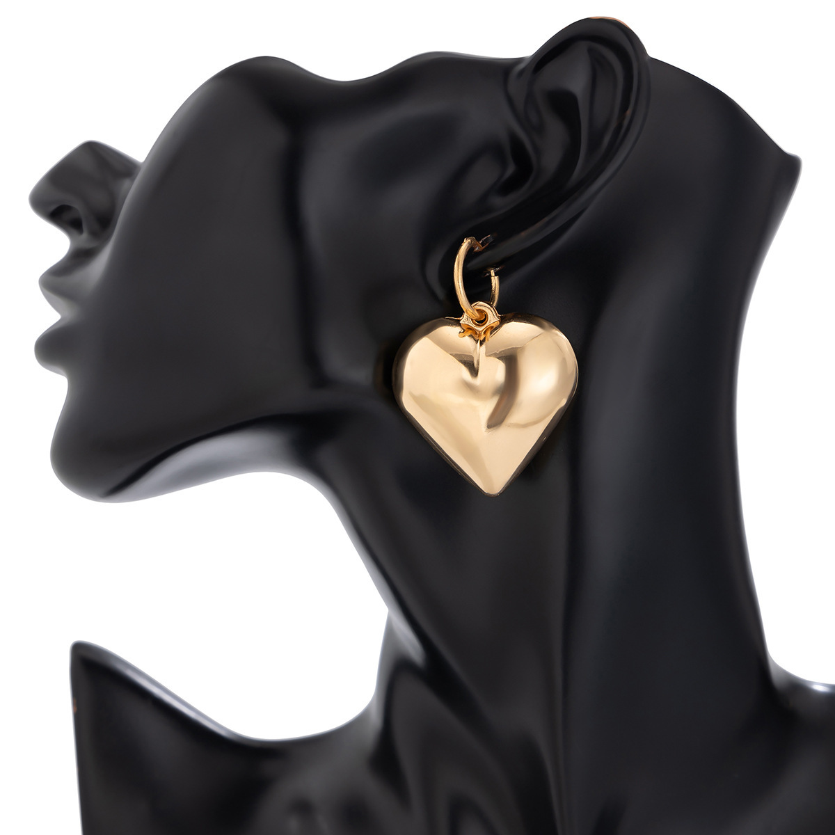 77g Weight Jewelry Set Classification 1 Piece, 1 Pair Quantity Banquet, Tea Party Occasion CCB Material Heart Shape Pattern Women's Gender Plating Design Simple Style Style Simple Style Heart Shape CCB Plating Women's Jewelry Set 8
