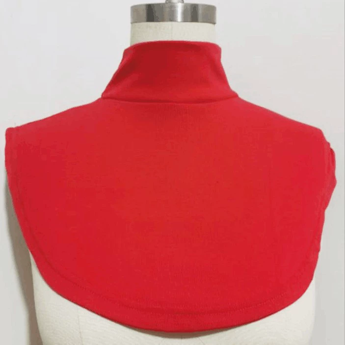 Воротник-наполовину высокий, искусственный воротник, осенне-зимний хлопковый базовый воротник рубашки, воротник свитера средней высоты, водолазка для мужчин и женщин