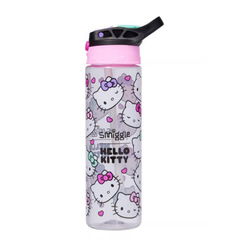 Smiggle Kids Water Bottle Hello Kitty Cat Plastic Large Capacity Student Spray Cup Sports Straw Cup