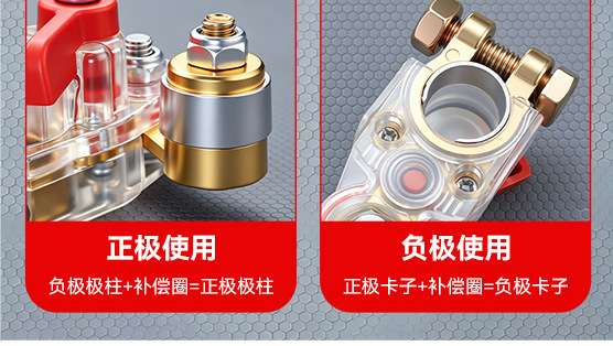Cross-border, universal positive and negative terminal, high-quality, new model, manual brass thickened battery disconnect switch for cars, designed to prevent battery drain