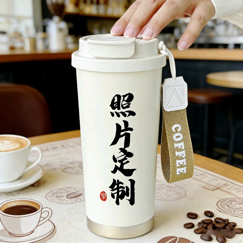 Light Luxury Style Lily of the Valley Coffee Cup, Car-Mounted Dual-Use Insulated Cup, High Aesthetic Value for Men and Women, 316 Stainless Steel Straw Water Cup Light Luxury Style Lily of the Valley Coffee Cup, Car-Mounted Dual-Use Insulated Cup, High Aesthetic Value for Men and Women, 316 Stainless Steel Straw Water Cup