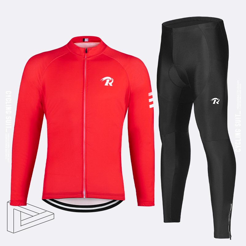 Primavera, otoño y verano delgada ropa de ciclismo de equipo de ciclismo pantalones de ciclismo de carretera secado rápido pantalones de mangas largas