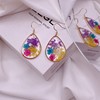 Organic brand fresh earrings from pearl, flowered