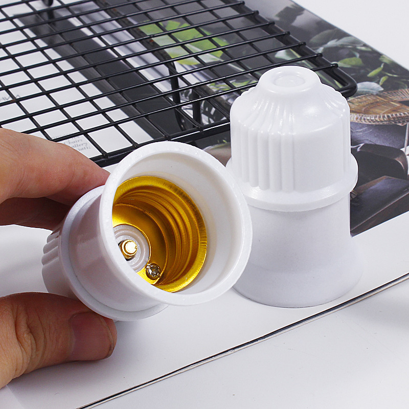 27 screw cap lamp holder bulb lamp cap thickened E27 screw energy saving e27 household lukou chandelier suspension