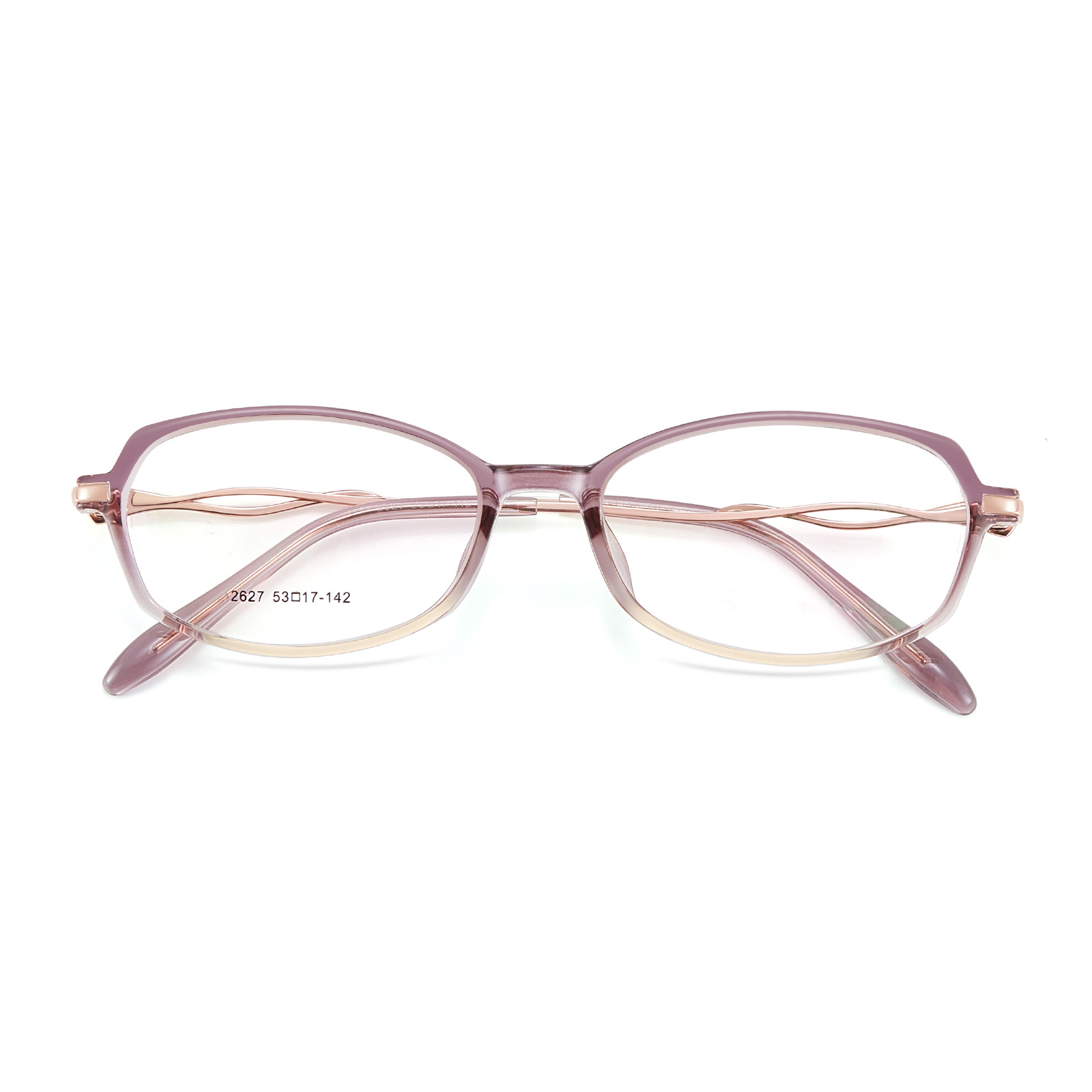 Nuevo estilo de ocio de alto rendimiento TR marco de gafas de borde ancho de metal Danyang fábrica de gafas al por mayor con miopía