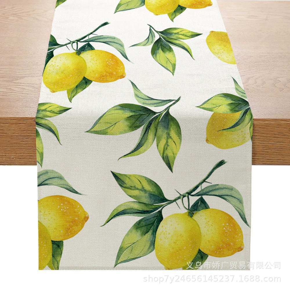 Летний лимонный кофейный столик, украшения,
