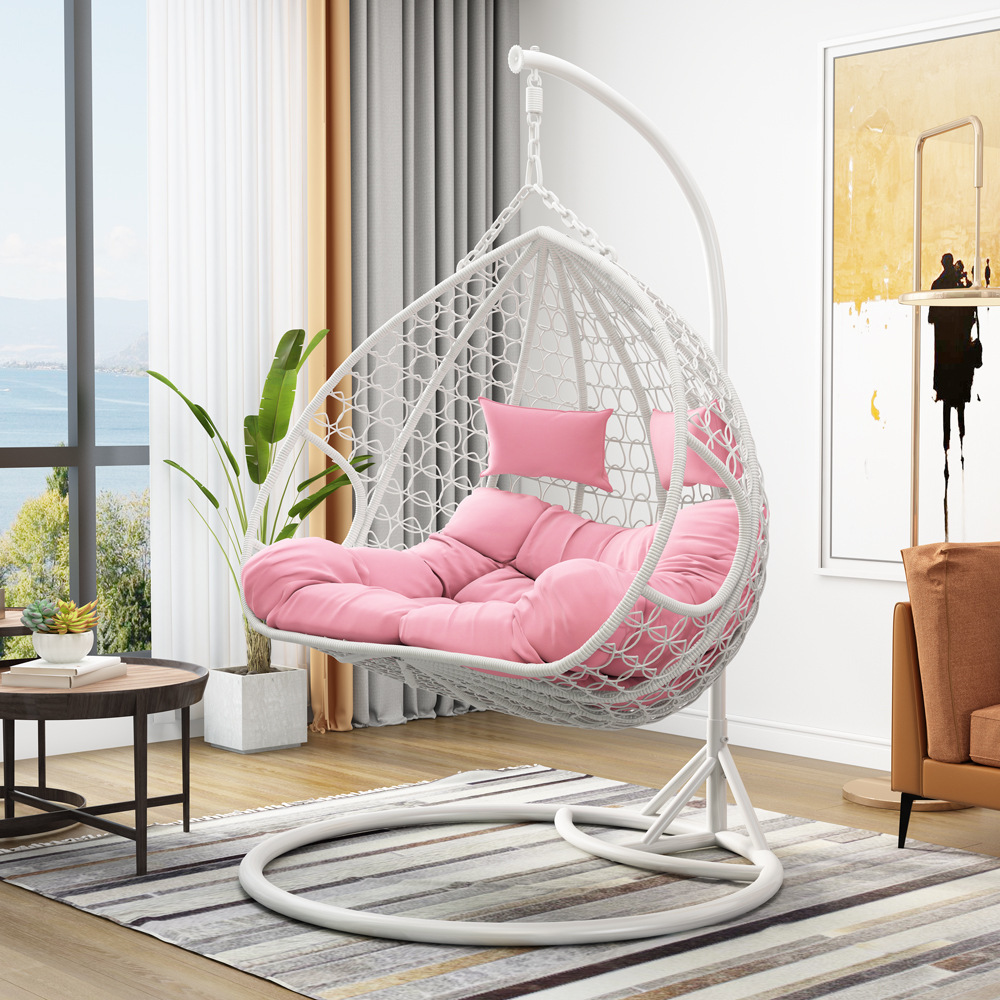 Silla Colgante o Cuna de Ratán para Exteriores - Para Jardín, Hotel o Balcón, Estilo Nórdico