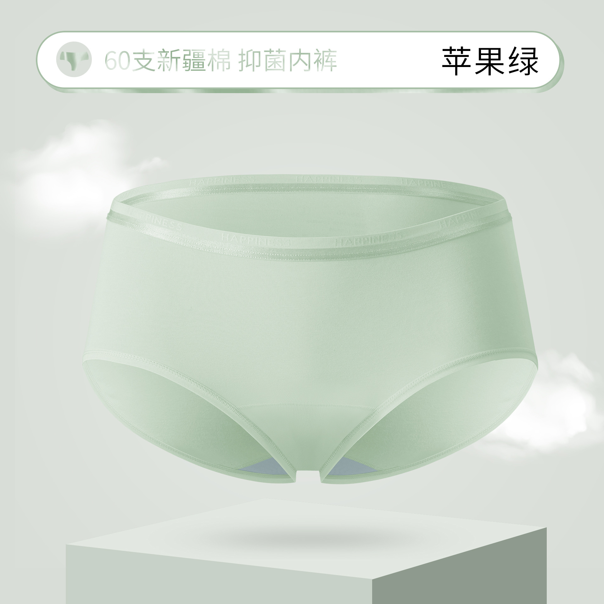 秋冬用新疆綿女性用下着 抗菌ケア ミドルウエスト お腹引き締め シームレス 無感覚 薄型 裾挟み防止 通気性 三角パンツ