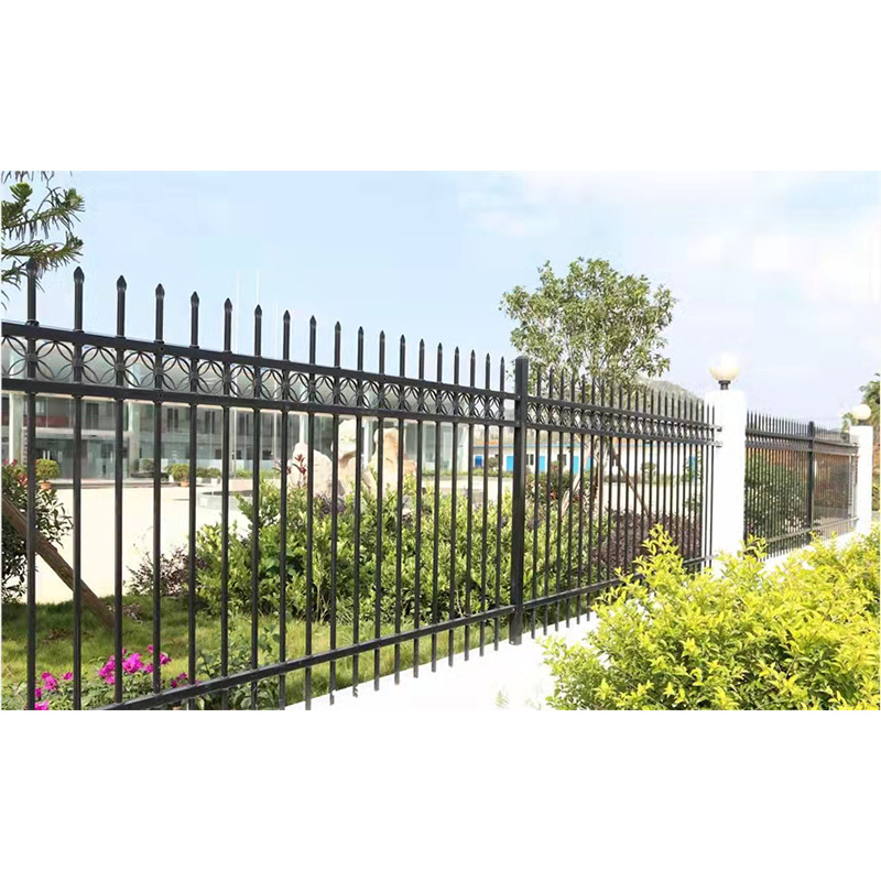 Valla de acero zinc hierro cerca fábrica comunitaria Villa Parque escuela barandilla protectora fabricante