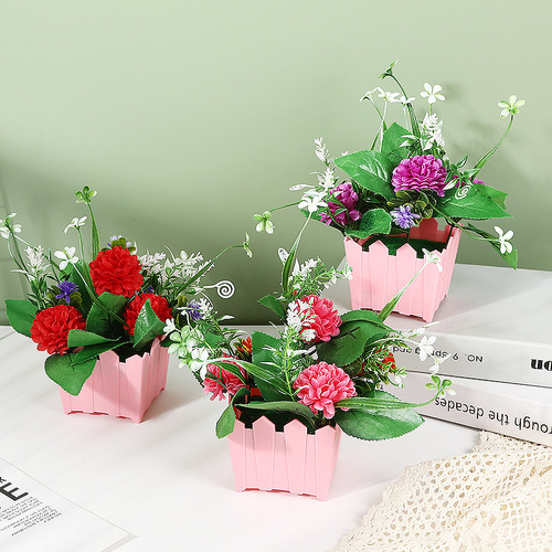 Factory direct supply of artificial potted plants rose perfume lily artificial flowers artificial flowers home decoration artificial flowers wholesale