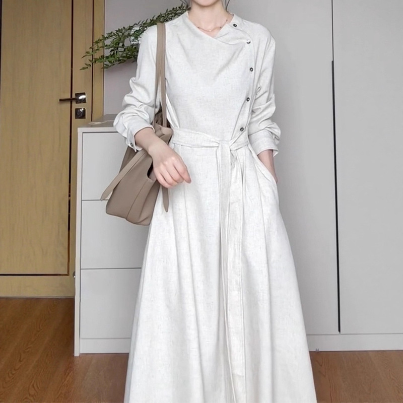 French High-End Long-Sleeved Dress for Women 2025 New Early Autumn Season, Chic, Unique, Super Good-Looking and Elegant