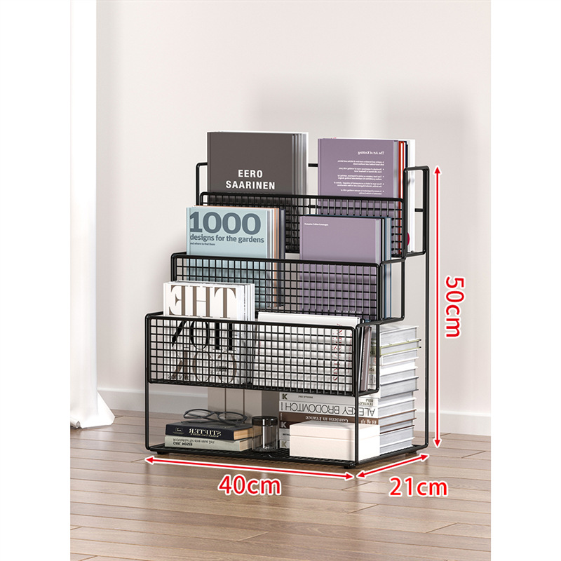 机の下の物置棚の移動収納棚の床のプーリー付きの小さい本棚の机の下の棚の本の物置棚の事務机