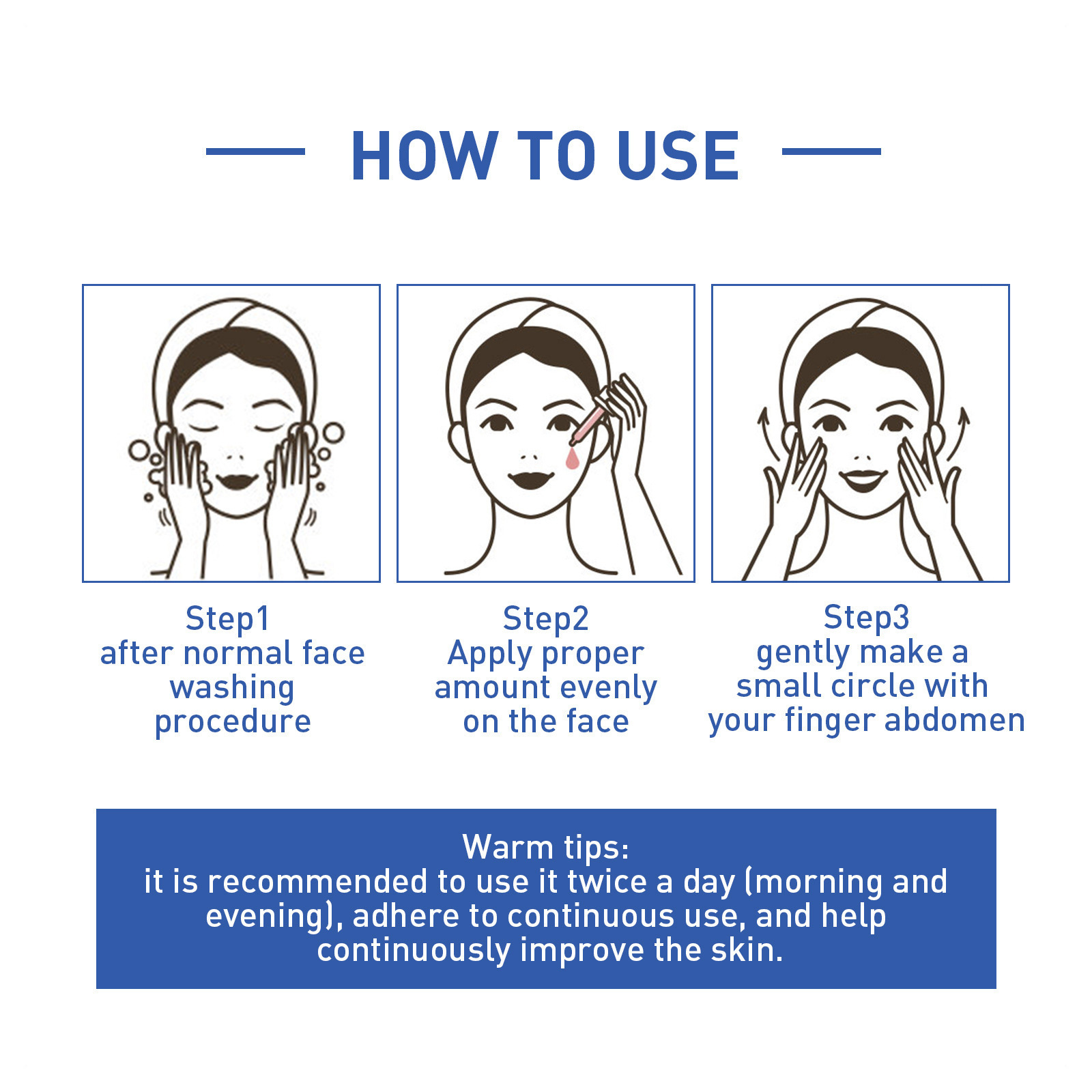 EELHOE Blue Copper Peptide Anti Wrinkle essence for skin repair, diminishing fine lines, tightening, anti wrinkle,_voghion.com