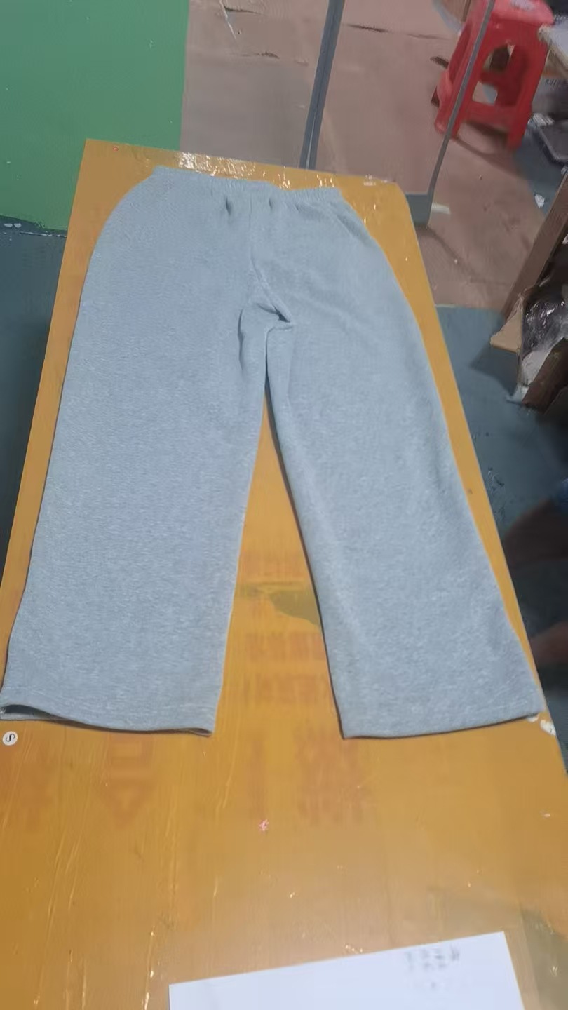 Pantalon de survêtement homme uni à jambes larges, coupe ample et décontractée, cordon de serrage, style sportif, jambes droites._voghion.com